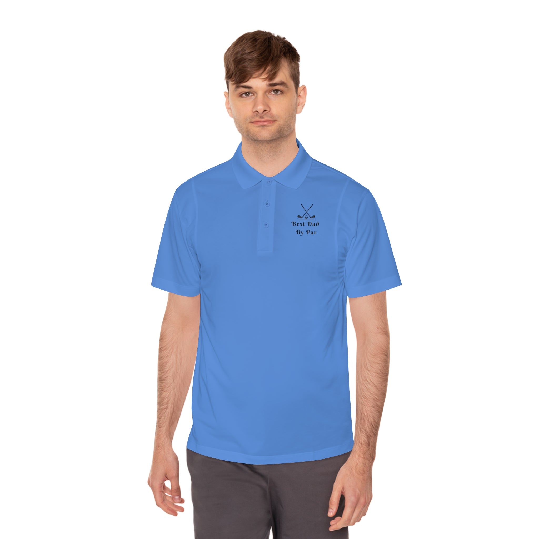 Best Dad By Par Men's Golf Polo Shirt