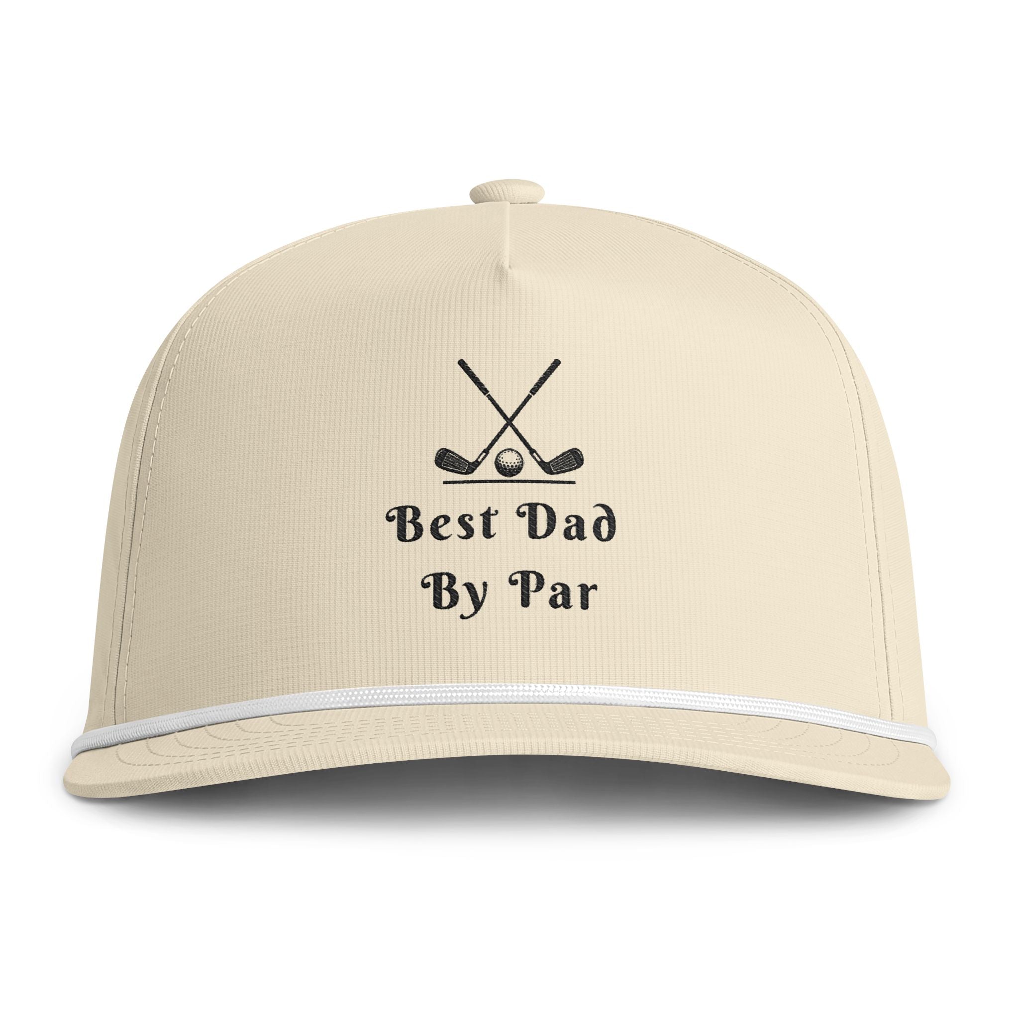 Best Dad By Par Golf Snapback Rope Cap