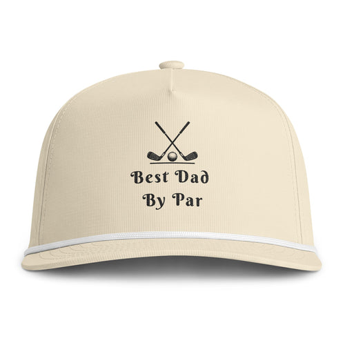 Best Dad By Par Golf Snapback Rope Cap