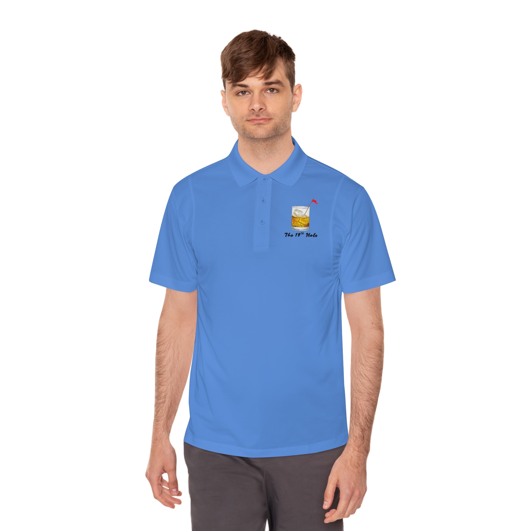 The 19th Hole Men's Golf Polo Shirt