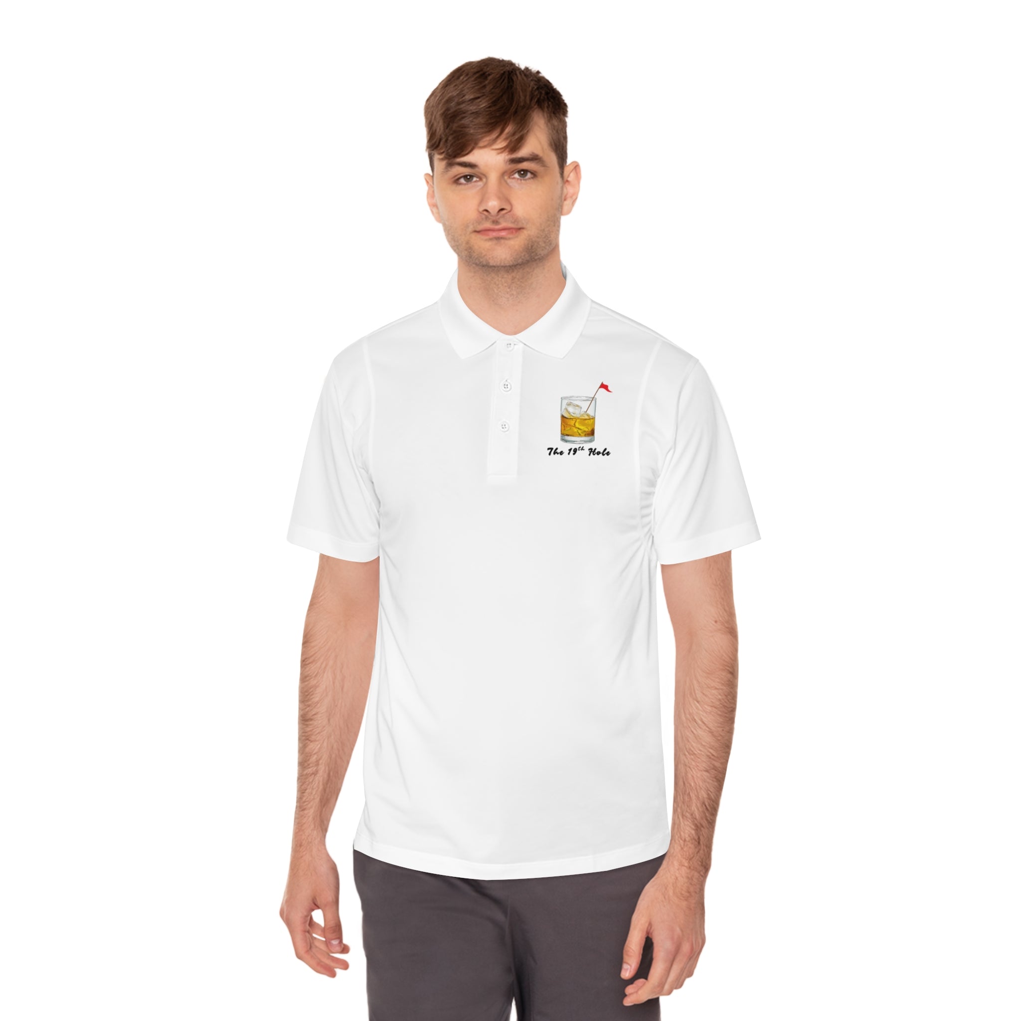 The 19th Hole Men's Golf Polo Shirt