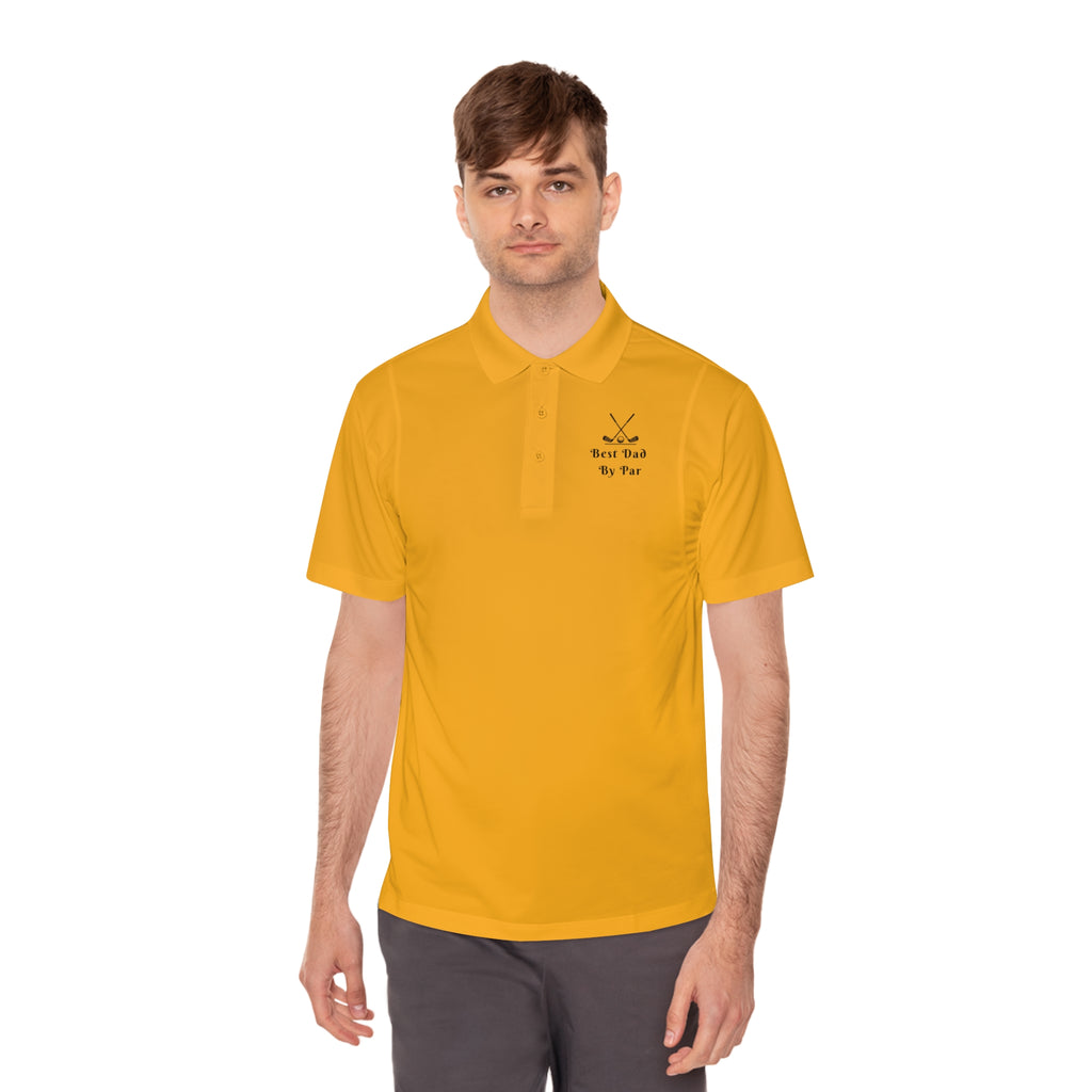 Best Dad By Par Men's Golf Polo Shirt