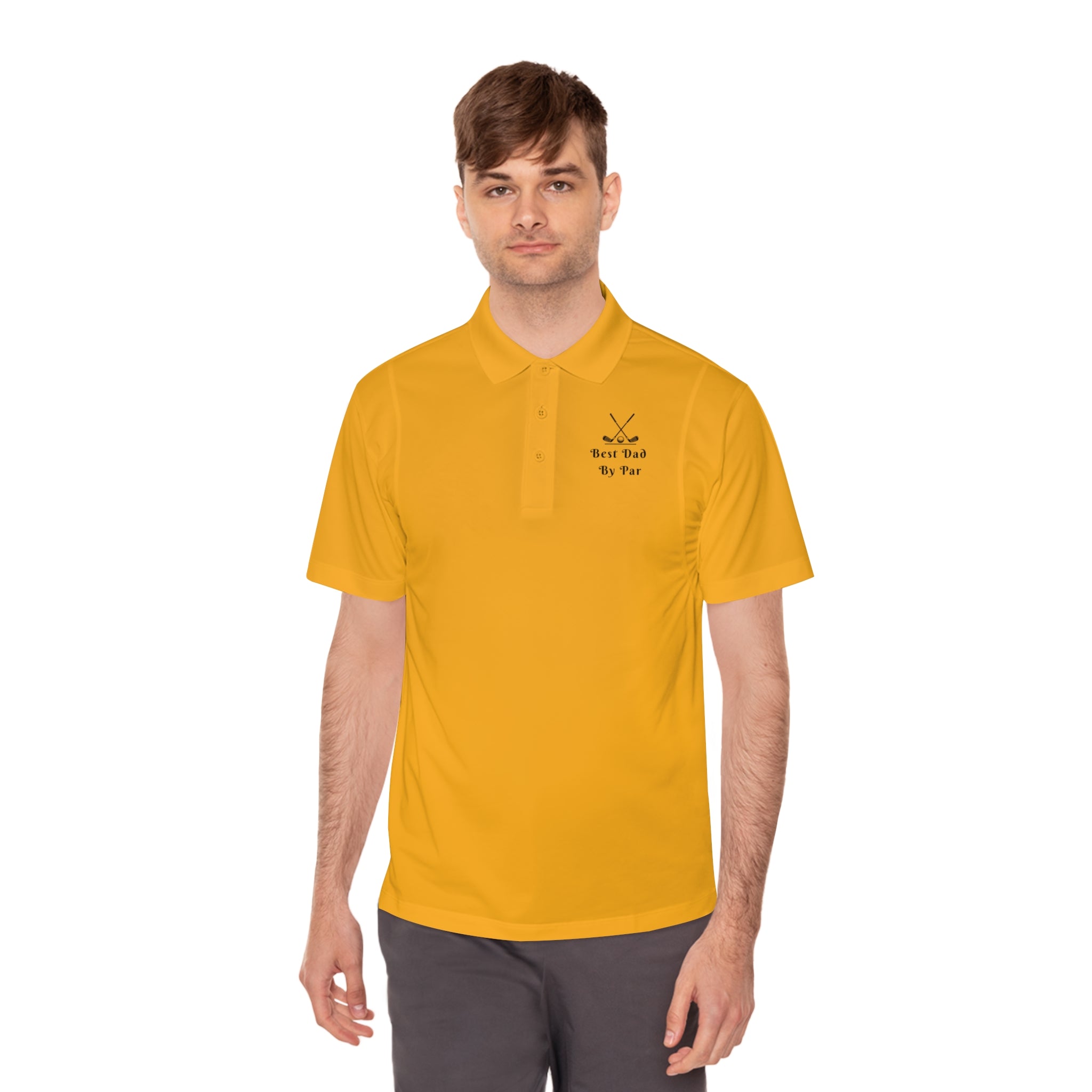Best Dad By Par Men's Golf Polo Shirt
