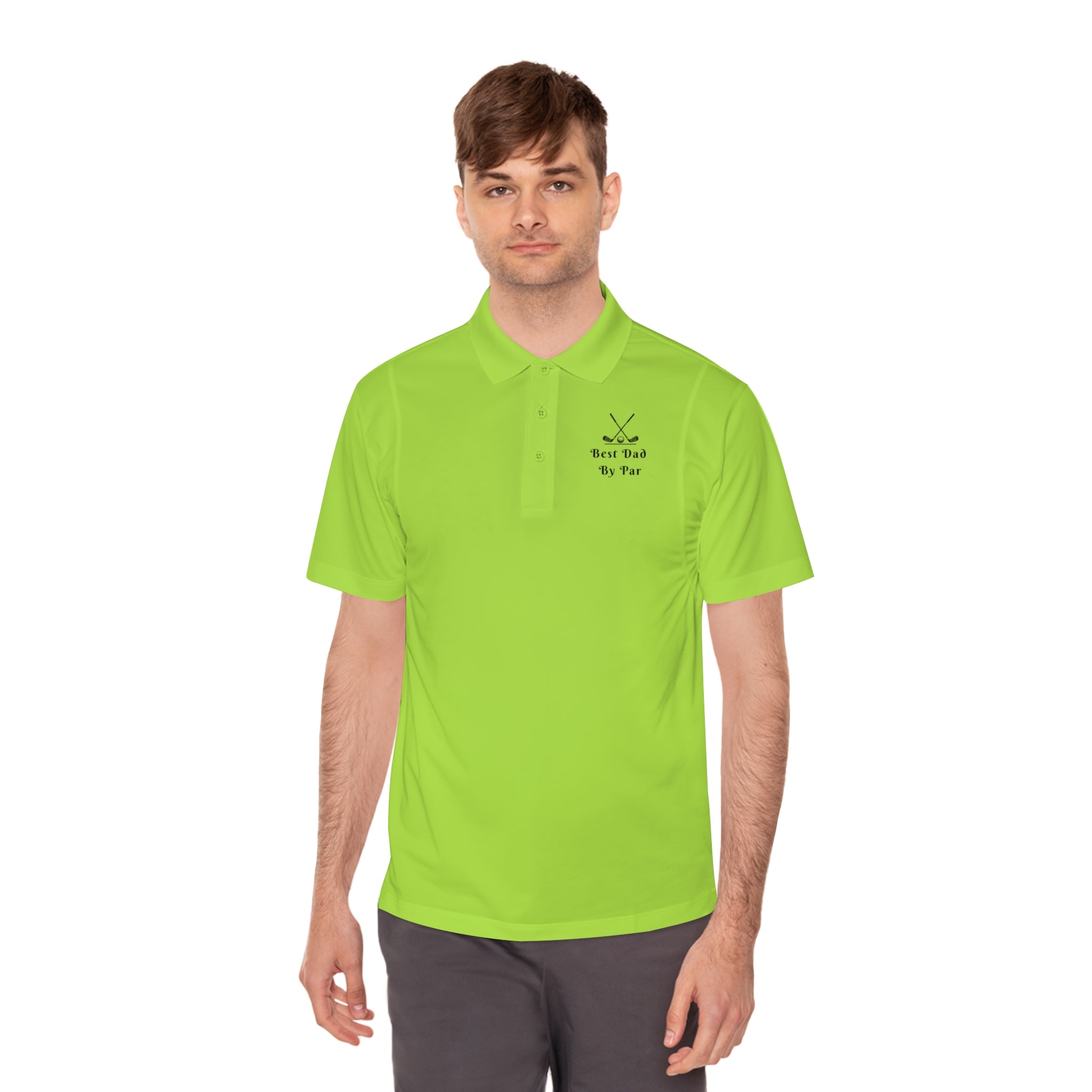 Best Dad By Par Men's Golf Polo Shirt
